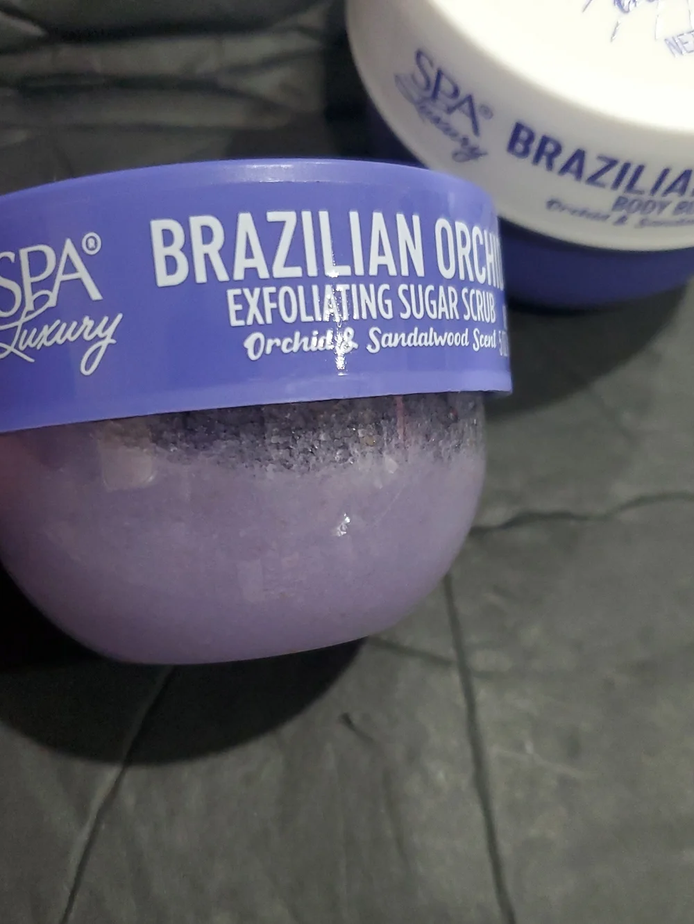 2pack Brazilian Orchid exfoliating body scrub and body butter brand new